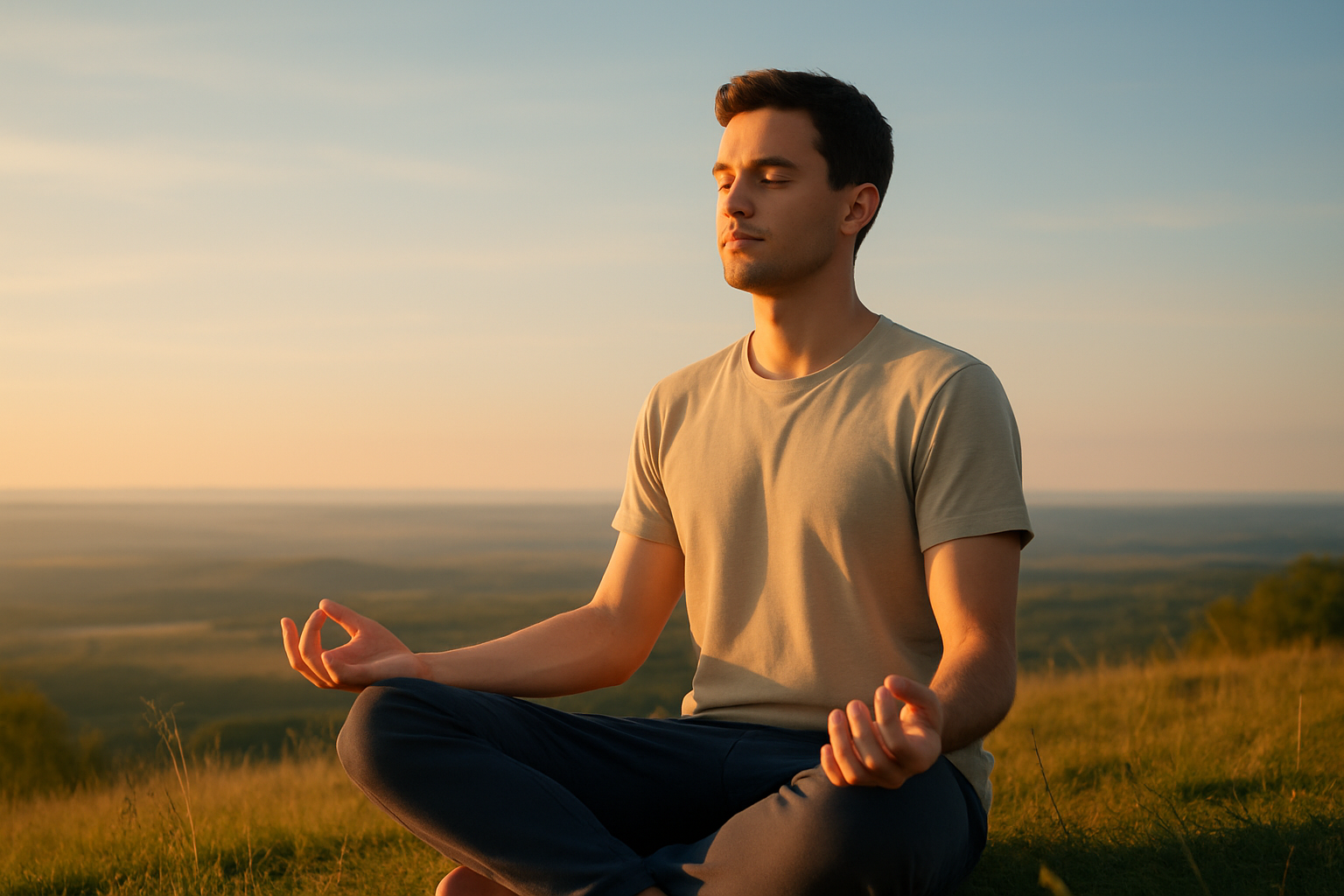 Visual representation of mindfulness meditation expanding mental perspective and promoting emotional balance.