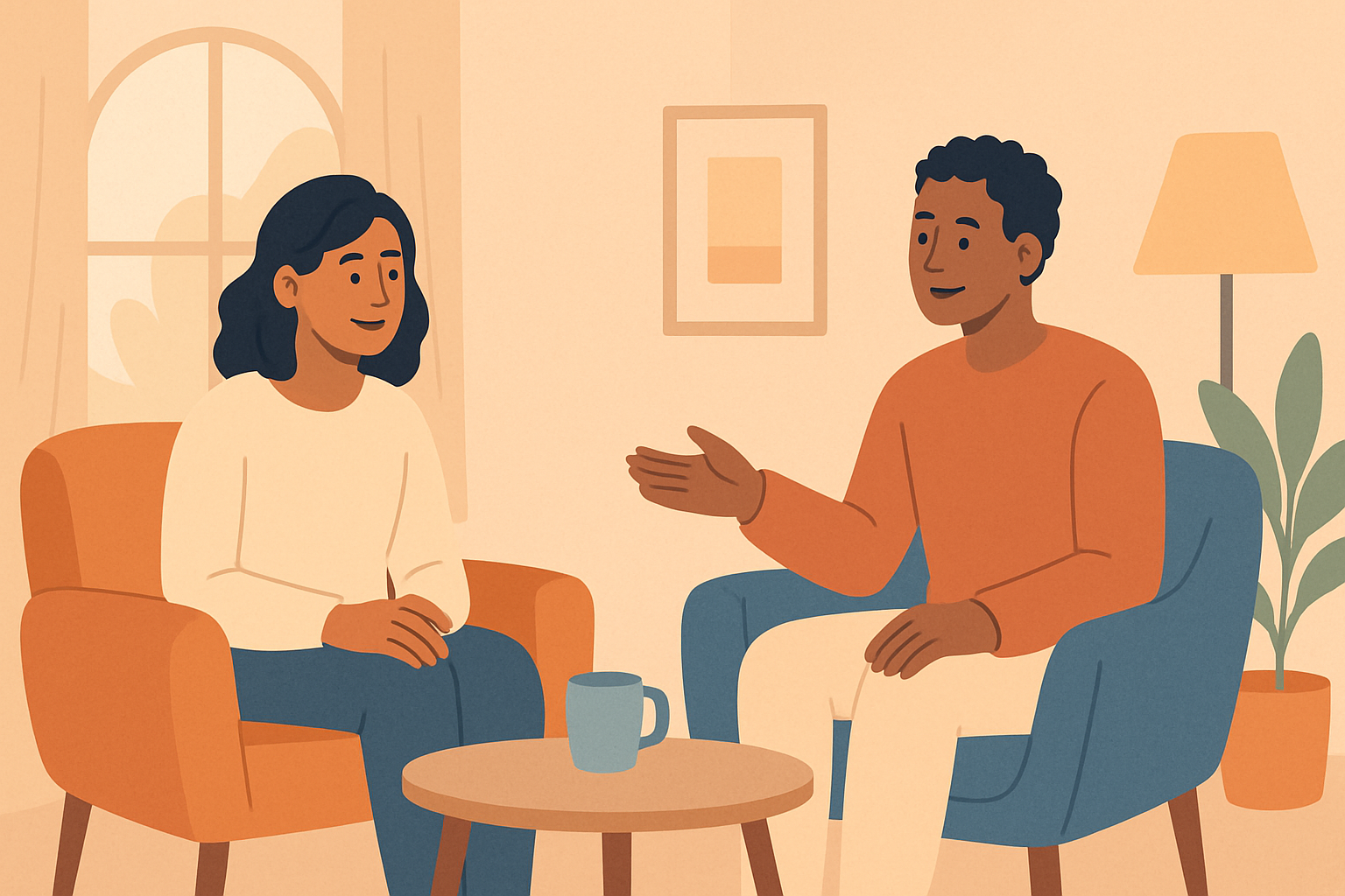 Illustration of empathetic communication fostering intimacy in relationships